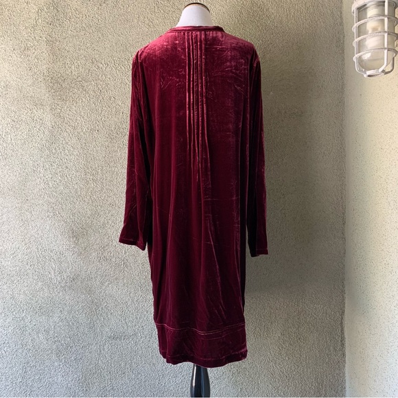 “Sundance” Burgundy Velvet Dress NWT size L - Picture 3 of 11